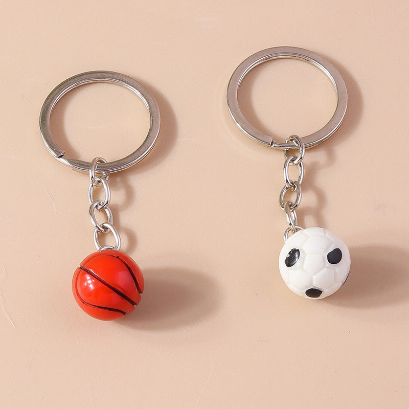 Wholesale Simulated Plastic Football Basketball Rugby Keychain